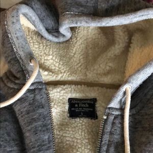 Abercrombie & Fitch Sherpa-Lined Hoodie